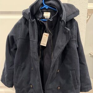 Gymboree Dark Blue Pea Coat for Kids new with tags